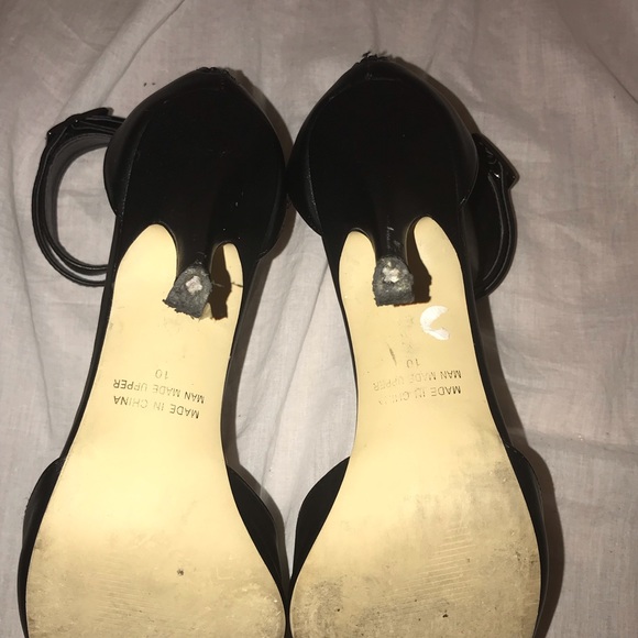 Black Strappy Heels - Picture 7 of 7